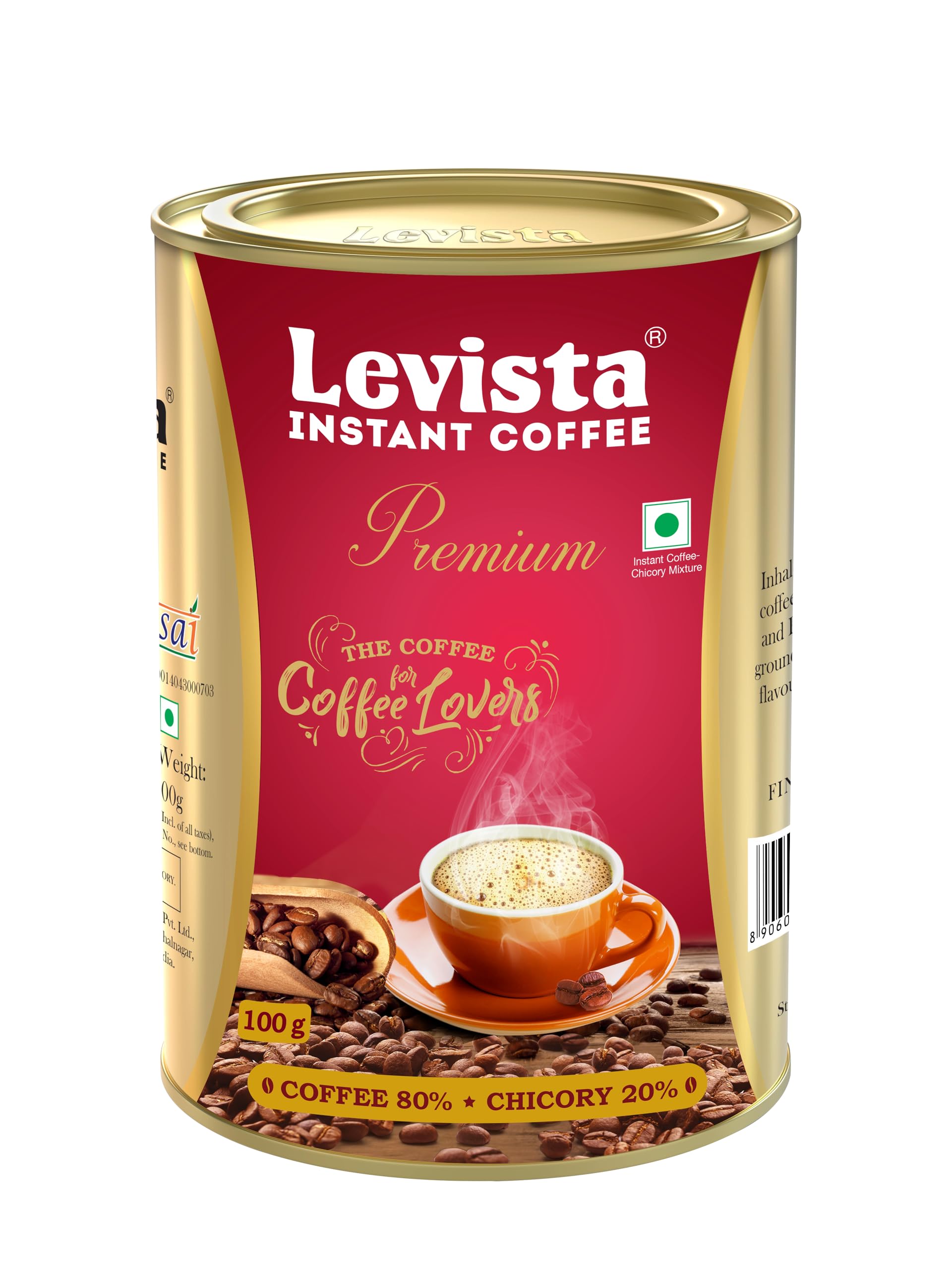 Levista Instant Permium Coffee 100g Can